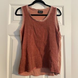 NWOT Linen front tank